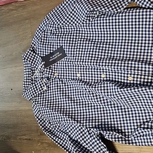 Vineyard Vines Blue check button up